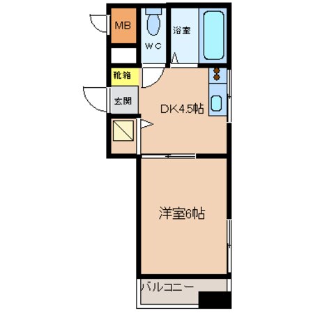 荻島第３ビルの物件間取画像